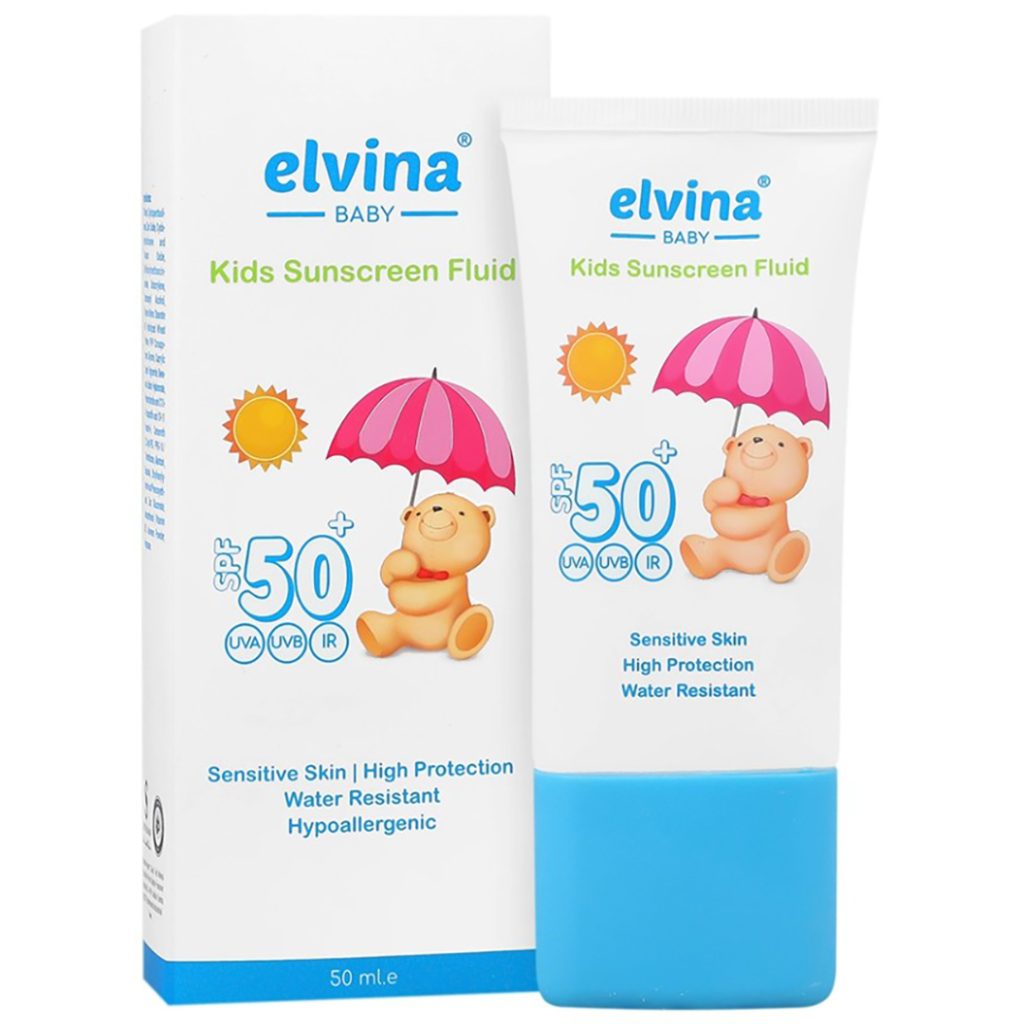فلوئید ضد آفتاب کودک SPF50 پوست های حساس الوینا