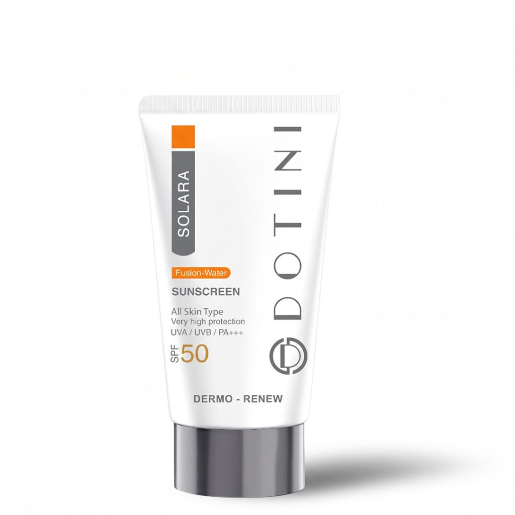 کرم ضد آفتاب فیوژن واتر بی رنگ SPF50 دوتینی