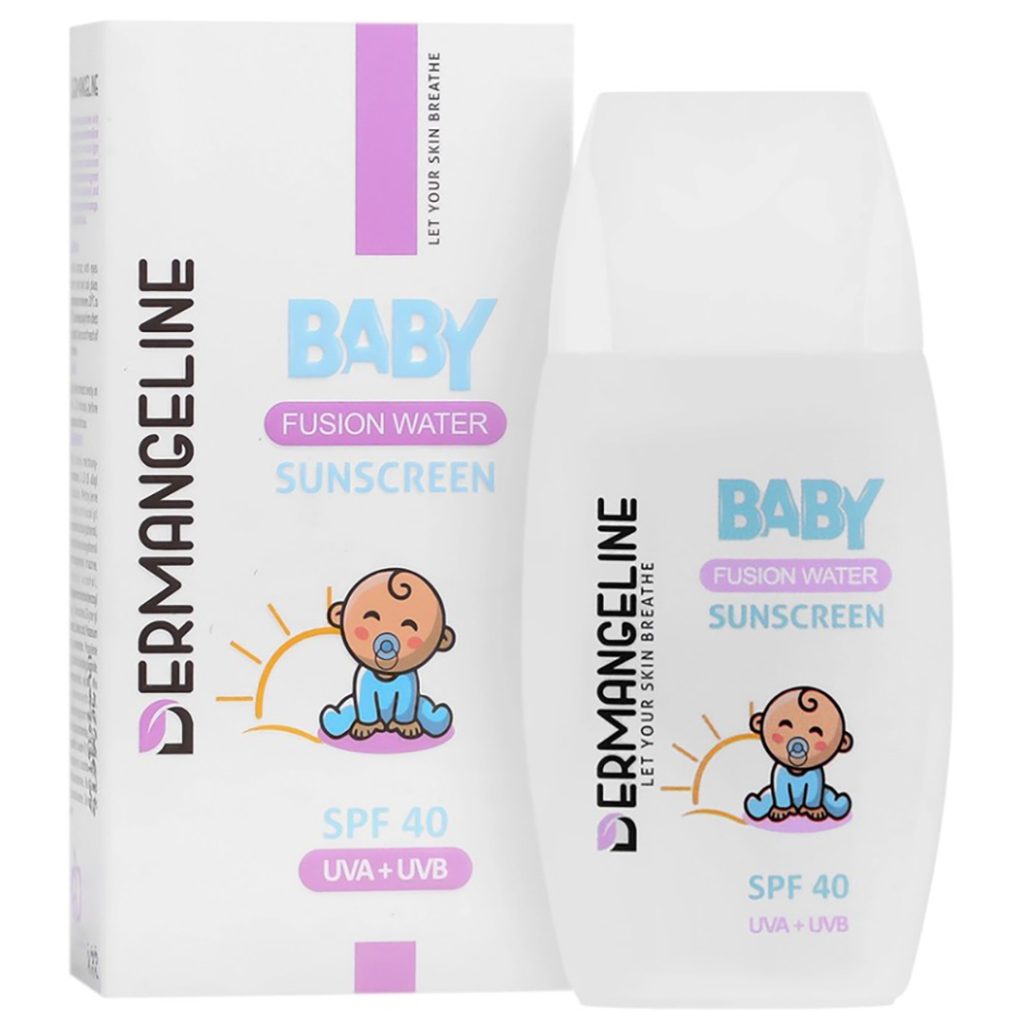 کرم ضد آفتاب فیوژن واتر کودک SPF40 درم انجلین