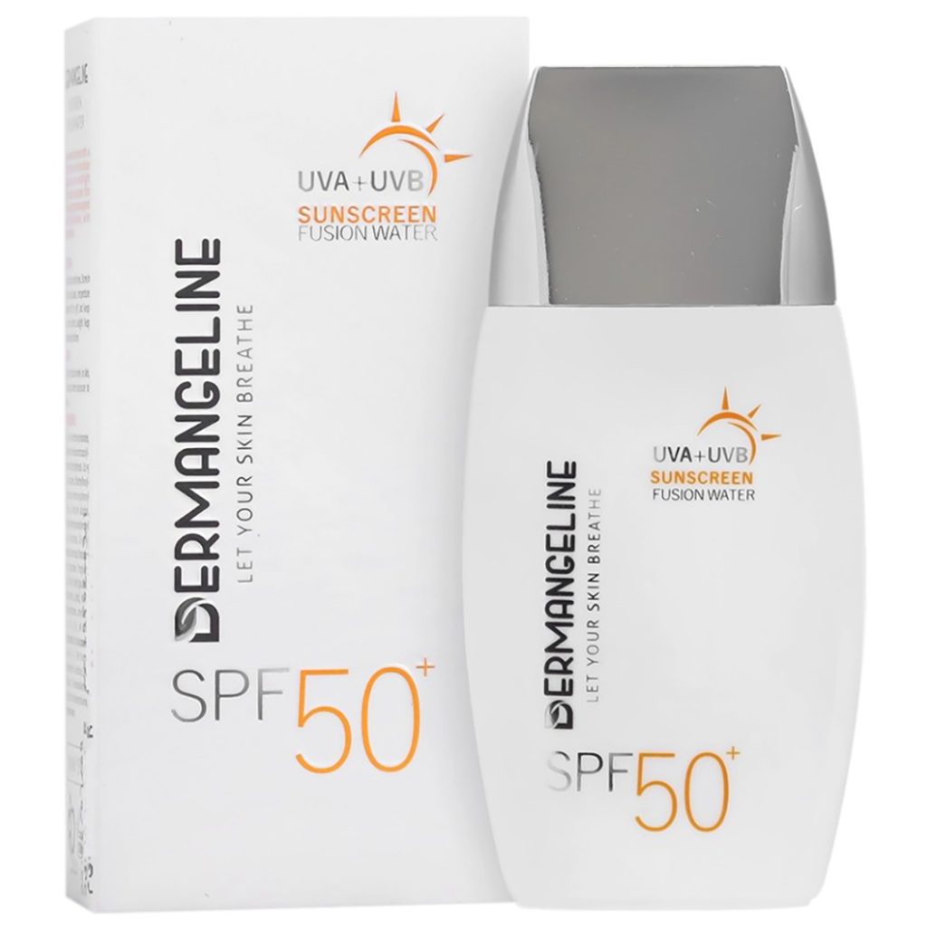 کرم ضد آفتاب فیوژن واتر SPF50 انواع پوست درم انجلین