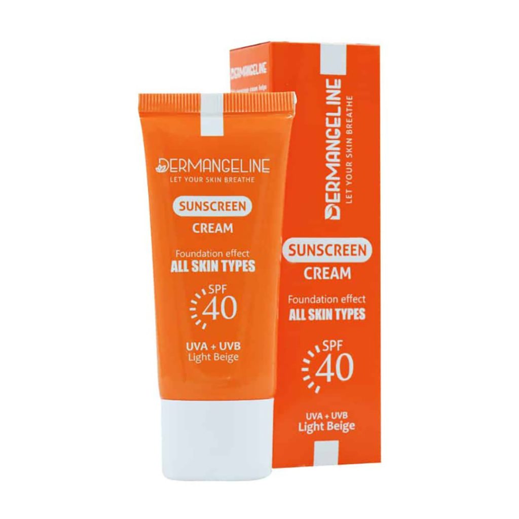 ضد آفتاب کرم پودری SPF40 انواع پوست درم انجلین