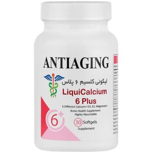 سافت ژل لیکوئی کلسیم 6 پلاس آنتی ایجینگ
